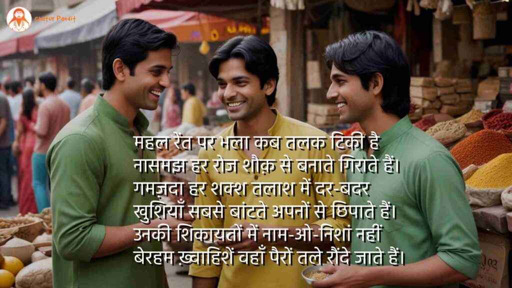 खुशियाँ सबसे बांटते अपनों से छिपाते हैं: Best Poem on Real World