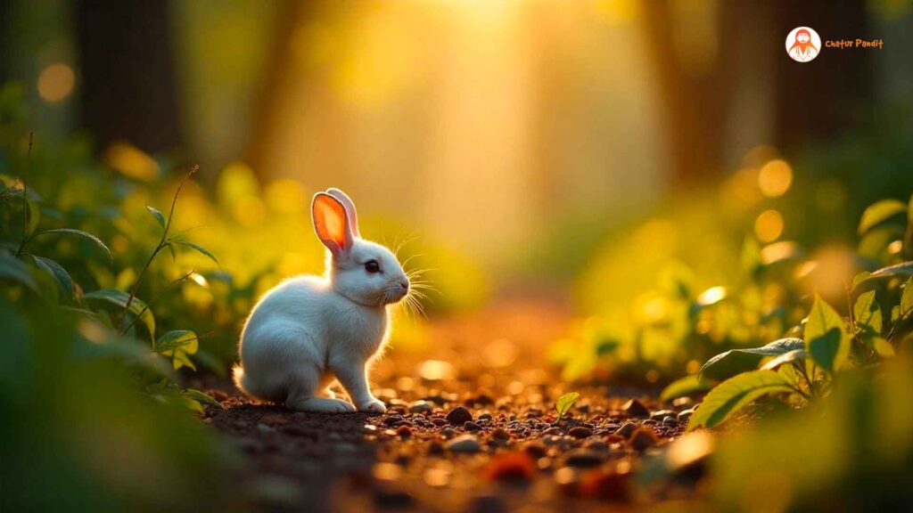Moral story for kids with rabbit and lion