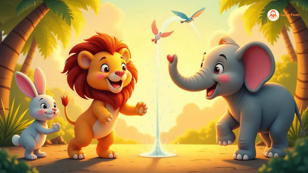 Beautiful jungle story with cartoon images for kids | Funny animal characters | Educational story for children