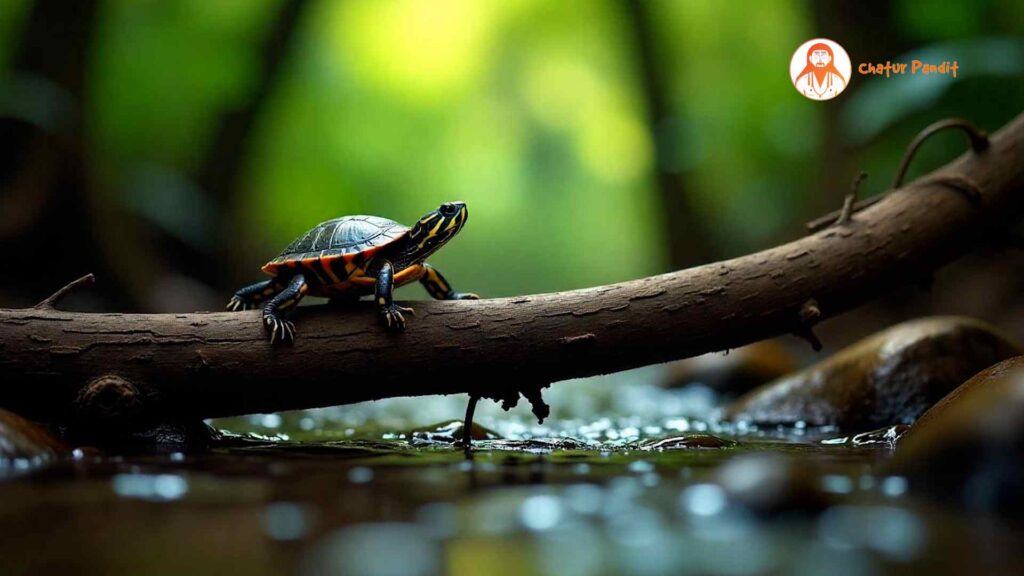 A turtle on a branch | Rabbit and Turtle Tech Story | Bacchon ki Seekh Bhari Kahani