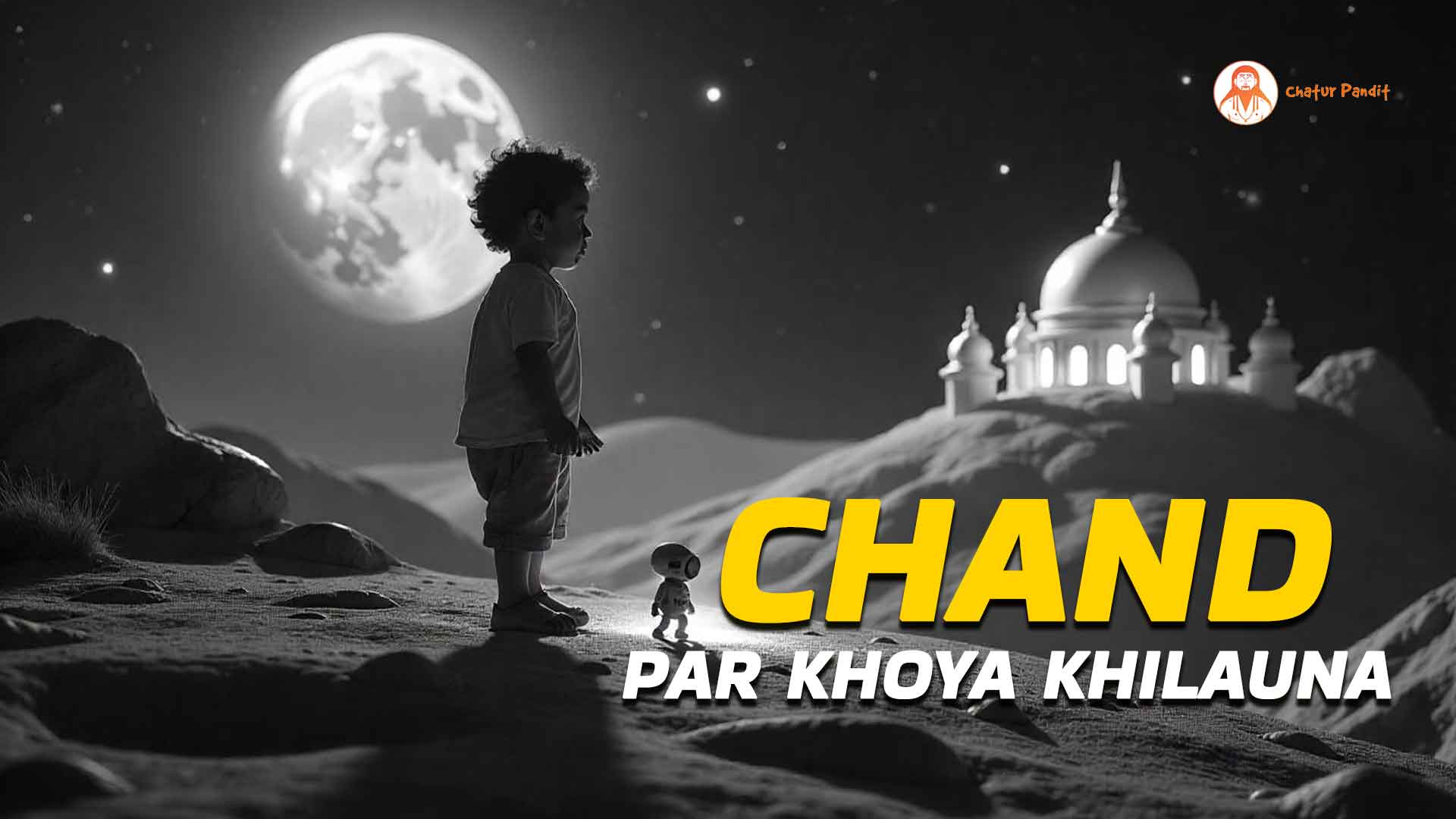 चाँद पर खोया खिलौना — बच्चों के सपनों और दोस्ती की अद्भुत कहानी